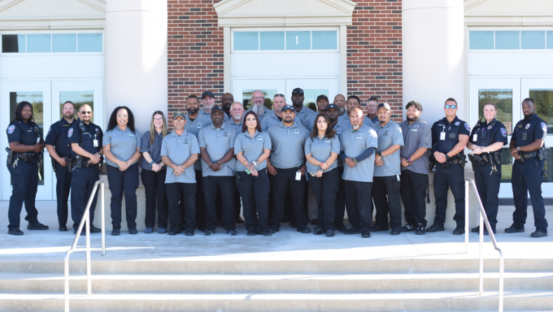group of security and police officer in uniform